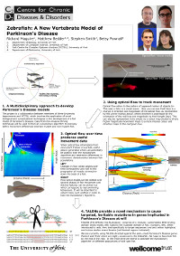 Zebrafish: A New Vertebrate Model of Parkinson’s Disease
(Computer Science, Biology, Electronics)
